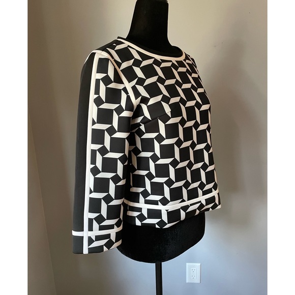 Vintage Nylon Geometric Long Sleeve (M) - Picture 3 of 9